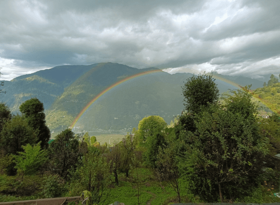 Rainbow Over Mountain Valley